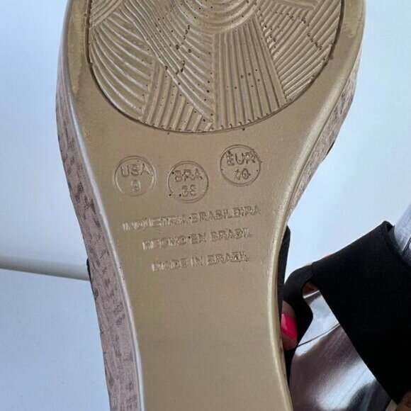 Soulier Snake Print Comfort Wedge Sandals - Picture 6 of 7